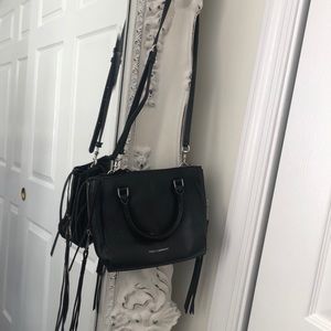 Rebecca Minkoff Black Leather Mini Regan Tote